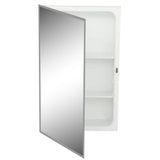 JENSEN Horizon 16 in. W x 26 in. H x 4-3/4 in. D Frameless Recessed Bathroom Medicine Cabinet with 1/2 in. Beveled Edge Mirror