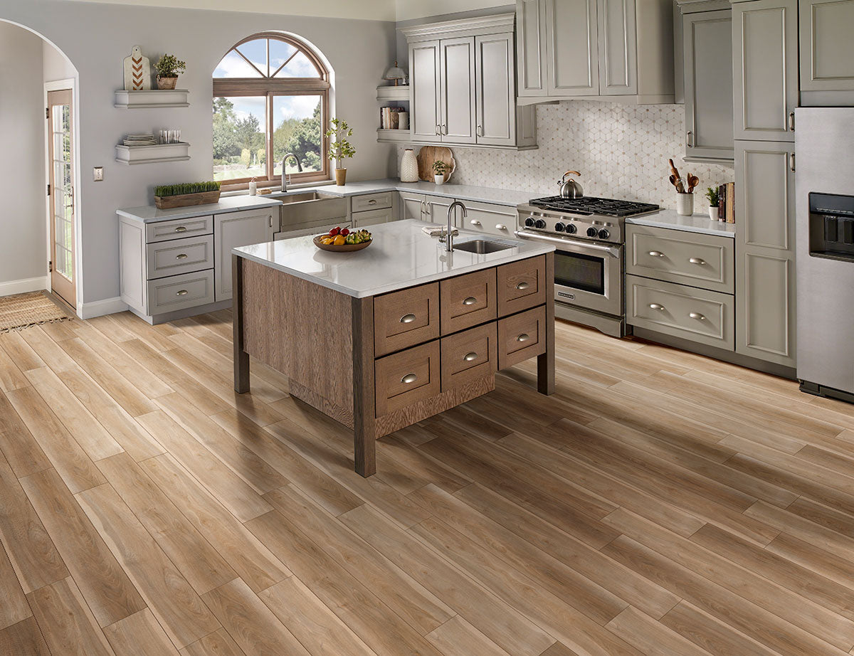 MS International Everlife Andover Bayhill Blonde 7.13" x 48.03" Floating Luxury Vinyl Plank Flooring (23.78 sq.ft/case)