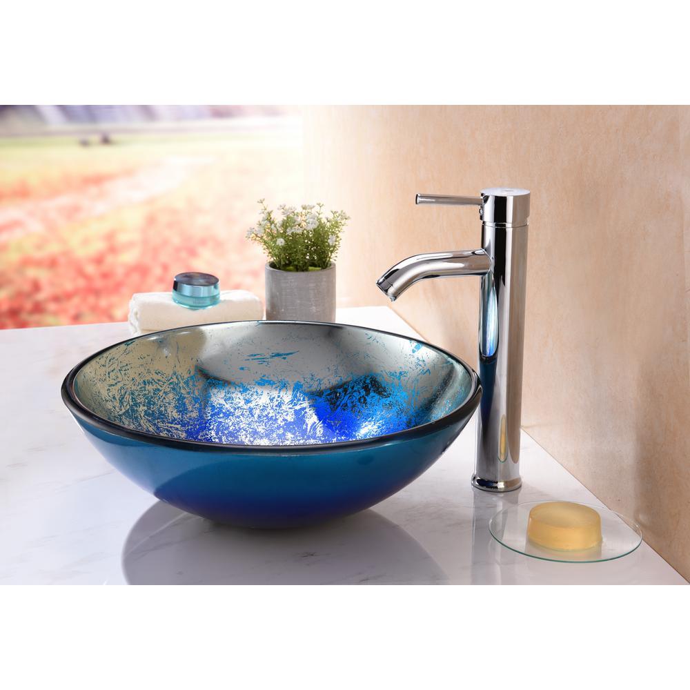 Oceana Series Vessel Sink in Blue - Super Arbor