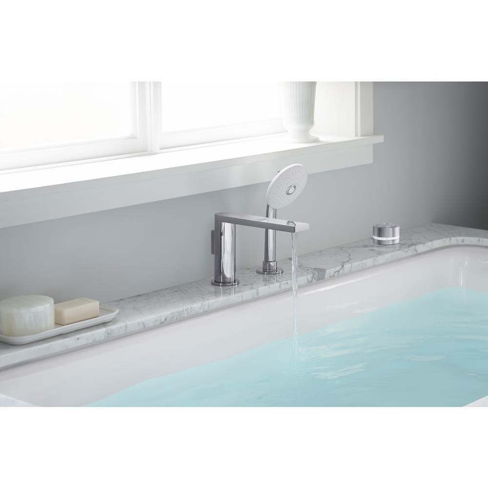 Tea-for-Two 5.5 ft. Reversible Drain Cast Iron Soaking Tub in White - Super Arbor