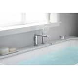 Tea-for-Two 5.5 ft. Reversible Drain Cast Iron Soaking Tub in White - Super Arbor