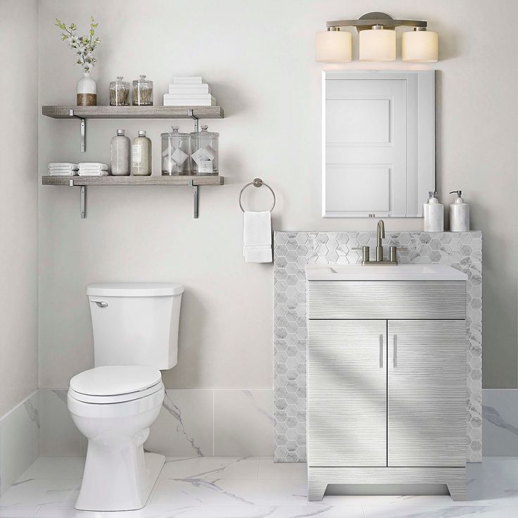 Style Selections Tierra 24-in White Single Sink Bathroom Vanity with White Cultured Marble Top