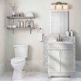 Style Selections Tierra 24-in White Single Sink Bathroom Vanity with White Cultured Marble Top