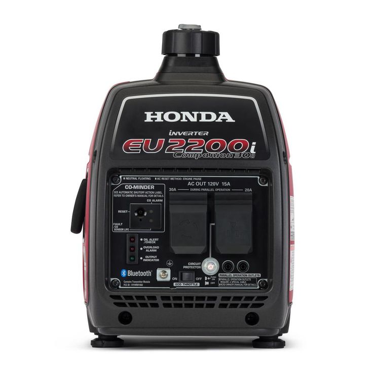 Honda 2,200-Watt Super Quiet Recoil Start Gasoline Powered Portable Companion Inverter Generator with 30 Amp Outlet