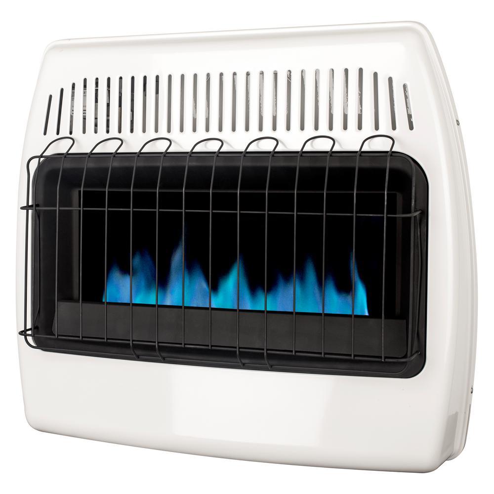 30,000 BTU Vent Free Liquid Propane Blue Flame Wall Heater - Super Arbor