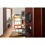 Defiant Hubspace Aged Bronze Round Biometric Fingerprint Electronic Touchpad Deadbolt