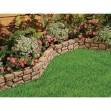 Dalen Products 6 in. x 10 ft. Tan Stone Wall Border - Super Arbor