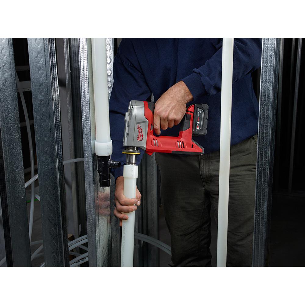 M18 18-Volt Lithium-Ion Cordless 3/8 in. to 1-1/2 in Expansion Tool Kit with 3 Heads, Two 3.0Ah Batteries - Super Arbor