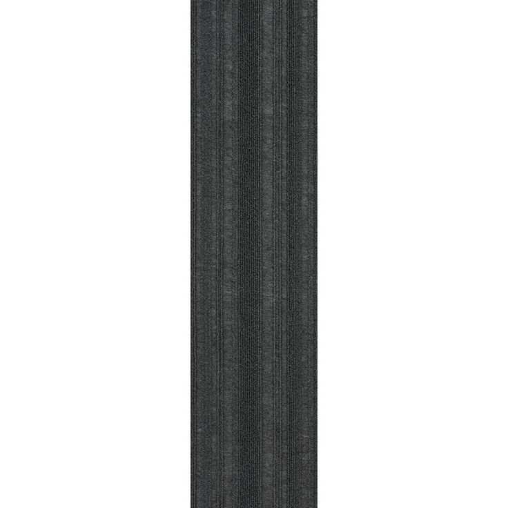 Foss Peel and Stick Sky Grey Barcode Planks 9 in. x 36 in. Commercial/Residential Carpet (16-tile / case)
