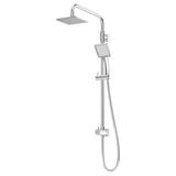 1-spray 6 in. Dual Shower Head and Handheld Shower Head in Satin Nickel