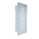1 Horizon 16 in. W x 36 in. H x 4.5 in. D Frameless Recessed Bathroom Medicine Cabinet with Beveled Edge Mirror