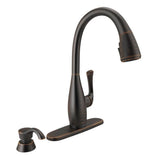 Dominic Single-Handle Pull-Down Sprayer Kitchen Faucet with Touch2O & ShieldSpray Technology in SpotShield Stainless - Super Arbor