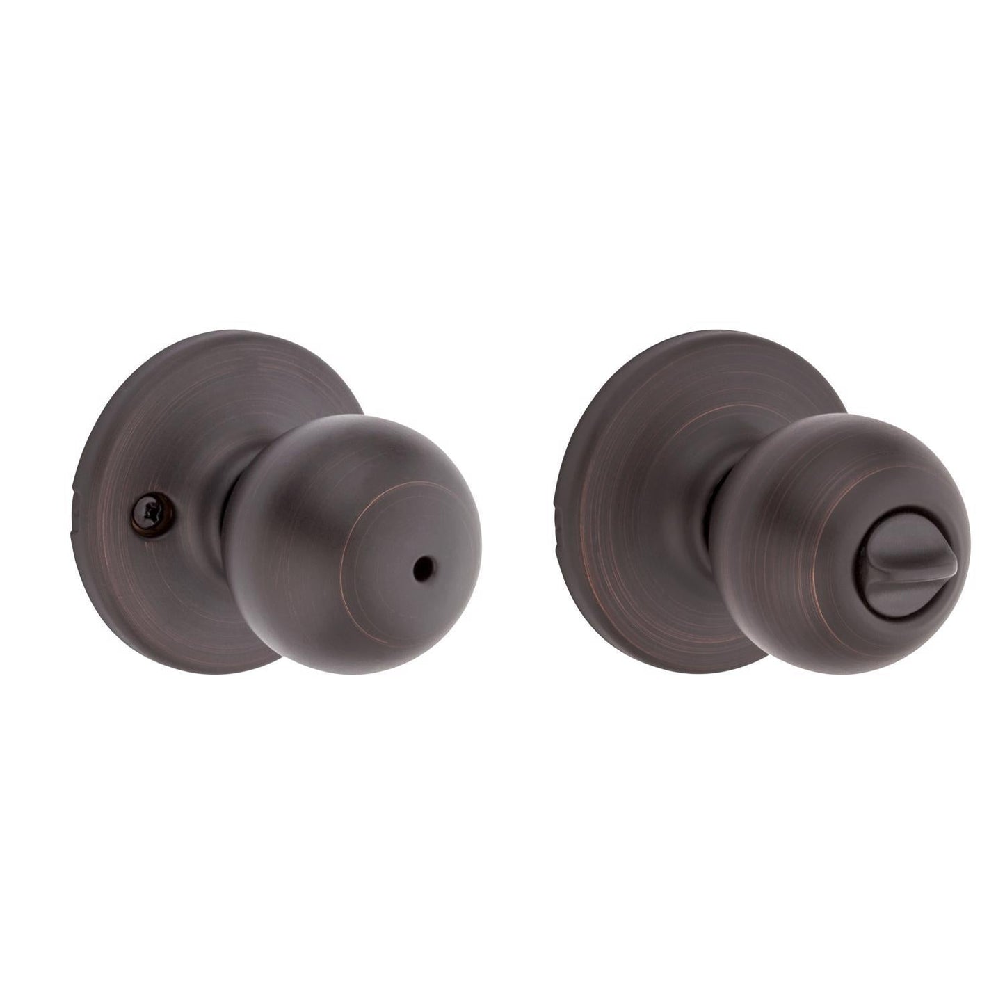 Kwikset Polo Venetian Bronze Privacy Knob, Universal Handing