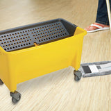 18 Gal. Microfiber Mop Bucket, Yellow - Super Arbor