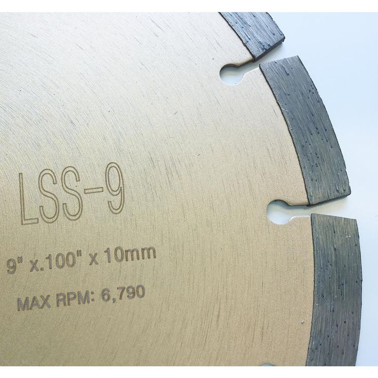Whirlwind USA 9 in. 16-Teeth Segmented Diamond Blade for Dry or Wet Cutting Concrete, Stone, Brick and Masonry