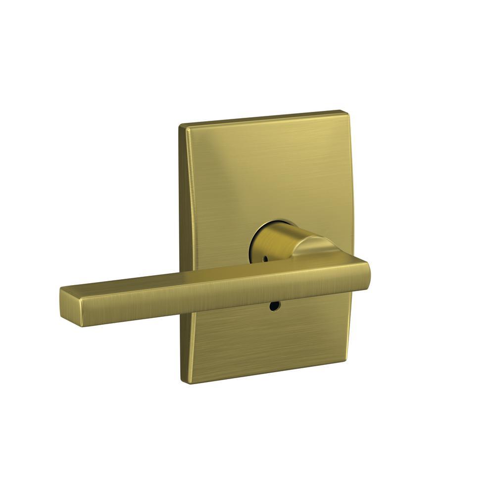 Custom Latitude Matte Black Century Trim Combined Interior Door Lever - Super Arbor