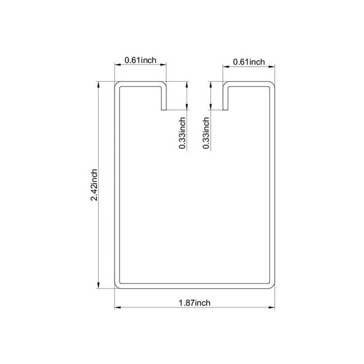 Everbilt 8 ft. Galvanized Box Rail
