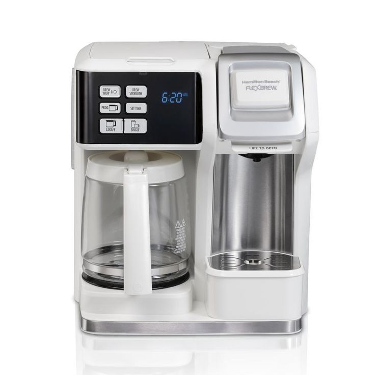 12-Cup White FlexBrew 2-Way Coffee Maker