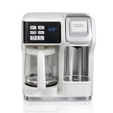 12-Cup White FlexBrew 2-Way Coffee Maker
