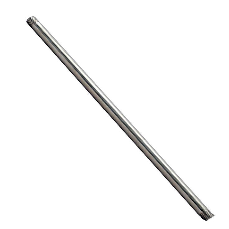 1/2 in. x 8 in. IPS Brass Pipe Nipple in Polished Chrome