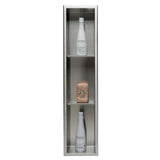 36 in. x 8 in. x 4 in. Niche in Brushed Stainless Steel - Super Arbor