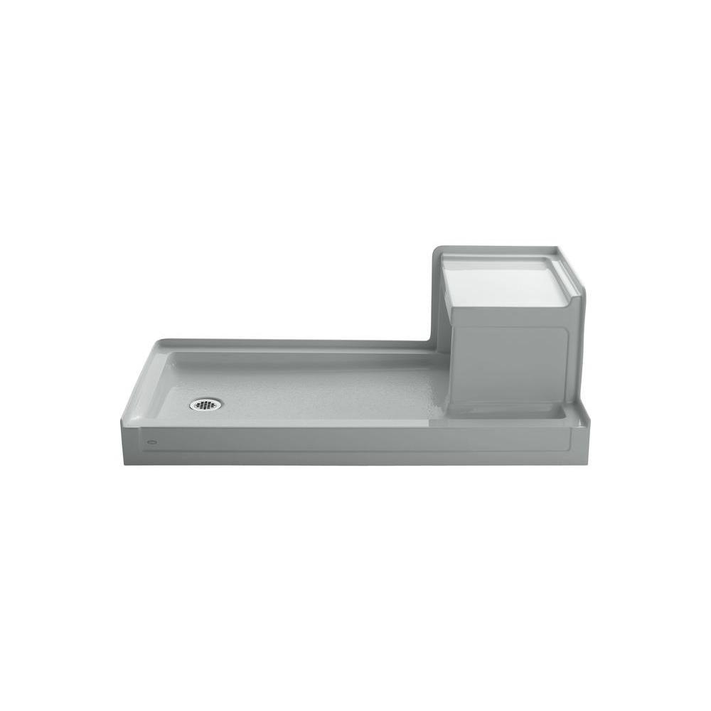 Tresham 60 in. x 32 in. Single Threshold Shower Base with Left-Hand Drain in White - Super Arbor