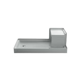 Tresham 60 in. x 32 in. Single Threshold Shower Base with Left-Hand Drain in White - Super Arbor