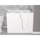 HD Series 46 in. Right Drain Quick Fill Walk-In Whirlpool Bath Tub with Powered Fast Drain in White - Super Arbor