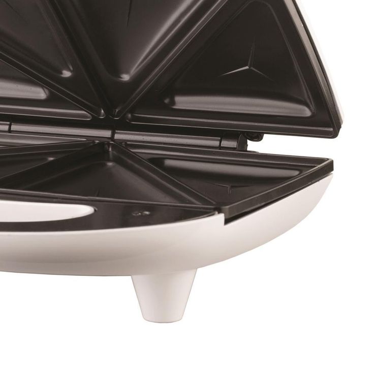 750-Watt White Dual Sandwich Maker