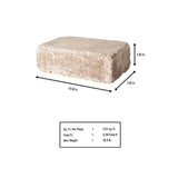 RumbleStone Large 3.5 in. x 10.5 in. x 7 in. Cafe Concrete Garden Wall Block - Super Arbor