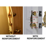 Home Protection Door Kit with Gold Decor Bracket and White Bars - Super Arbor