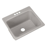 Kensington Drop-In Acrylic 25 in. 3-Hole Single Bowl Utility Sink in Ice Grey - Super Arbor