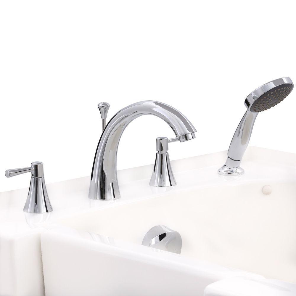 Builder's Choice 53 in. Left Drain Quick Fill Walk-In Soaking Bath Tub in White - Super Arbor