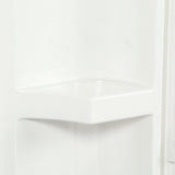 Ensemble 36 in. x 72-1/2 in. 1-Piece Direct-to-Stud Shower Back Wall in White - Super Arbor