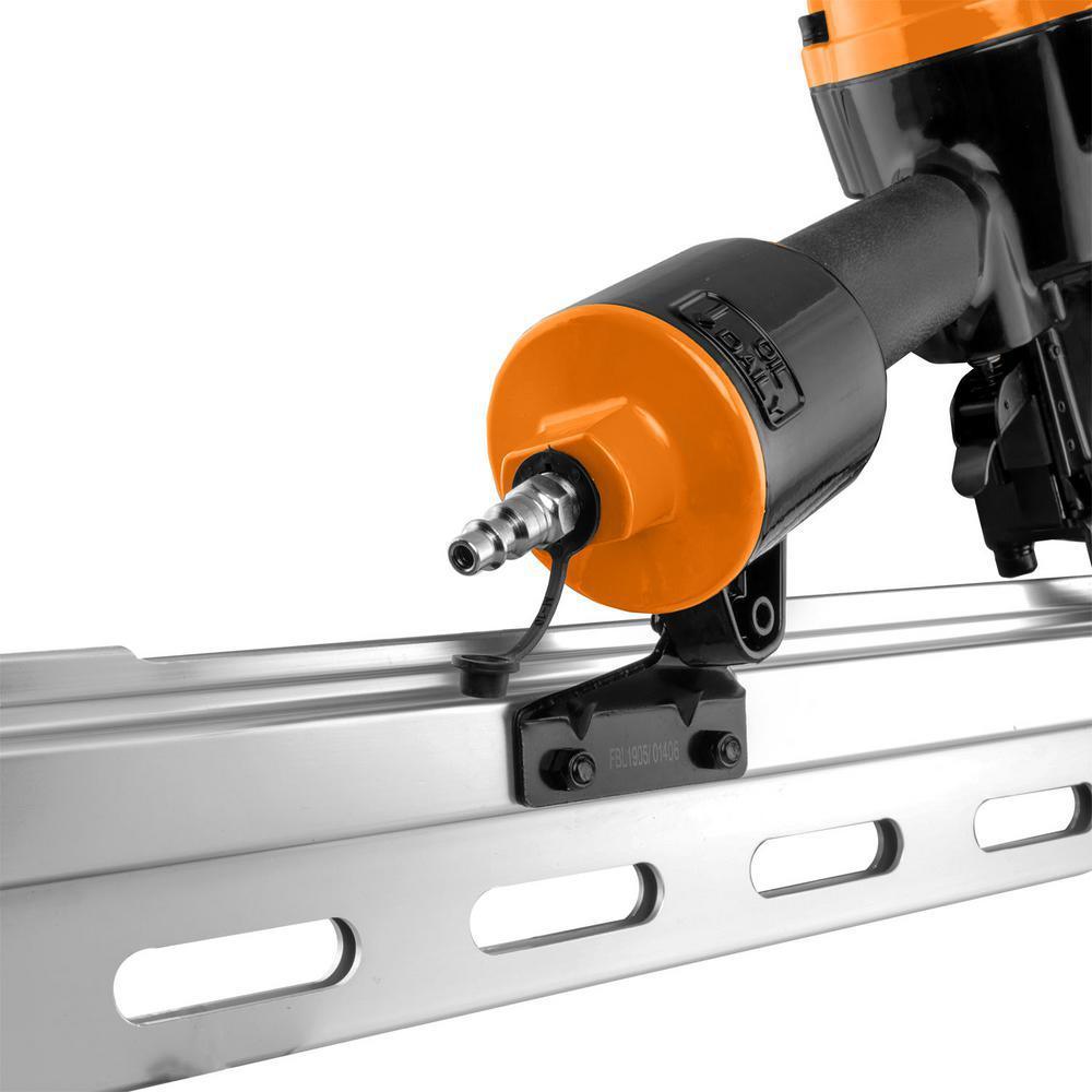 Pneumatic 3-1/2 in. 21-Degree Framing Nailer with Storage Case and Pneumatic 2-1/2 in. 15-Degree Coil Siding Nailer Kit - Super Arbor