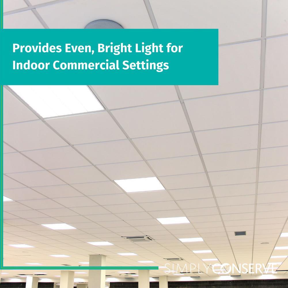 Field Adjustable 2 ft. x 4 ft. Selectable Lumens Integrated LED Panel Light Selectable CCT (4-Pack) - Super Arbor