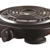 Single Burner 28 in. Black Electric Burner