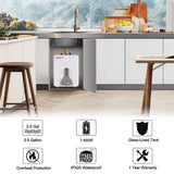 Camplux 2.5 Gal. Residential Point of Use Mini Tank Electric Water Heater - Super Arbor