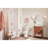 Genta Single-Handle 1-Spray Tub and Shower Faucet in Chrome with Shower Rod (Valve Included)