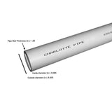 6 in. x 10 ft. PVC DWV Schedule 40 Foam Core Pipe