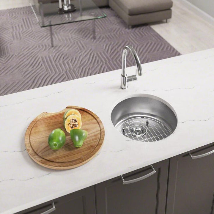 All-in-One Dualmount Stainless Steel 18 in. Single Bowl Bar Sink