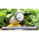 6-Speed White Immersion Blender with Chopper and Whisk Attachment