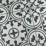 Merola Tile Arte White Encaustic 9-3/4 in. x 9-3/4 in. Porcelain Floor and Wall Tile (11.11 sq. ft. / case)