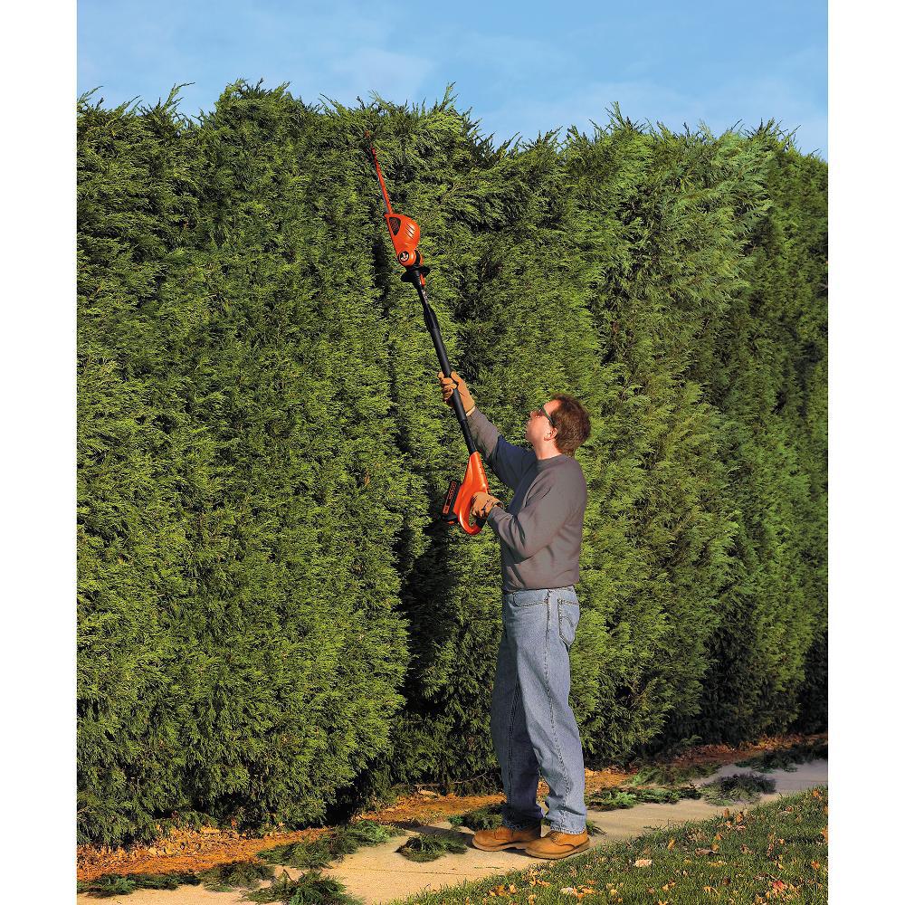 BLACK+DECKER 18 in. 20V MAX Lithium-Ion Cordless Pole Hedge Trimmer with (1) 1.5Ah Battery and Charger Included - Super Arbor