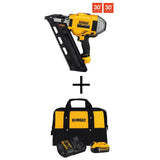 20-Volt MAX Lithium-Ion Cordless Brushless 2-Speed 30¬∞ Paper Collated Framing Nailer with 4Ah Battery and Charger - Super Arbor