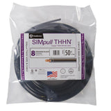 500 ft. 8 Black Stranded CU SIMpull THHN Wire - Super Arbor