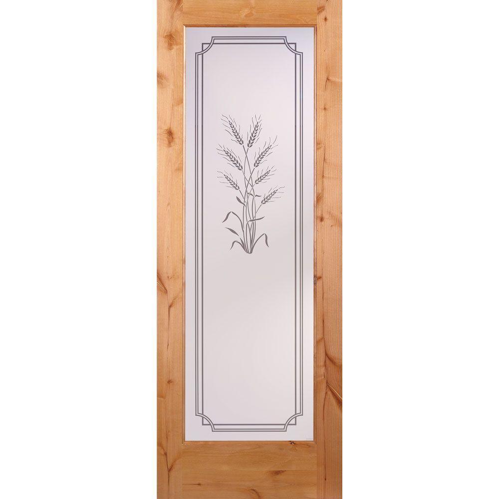 24 in. x 80 in. 1 Lite Harvest Smooth Primed MDF Interior Door Slab - Super Arbor