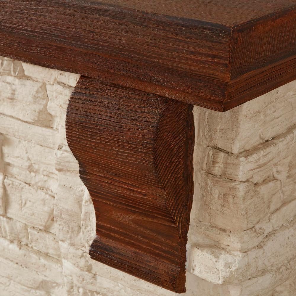 Highland 40 in. Media Console with Faux Stone Electric Fireplace TV Stand in Rustic White - Super Arbor