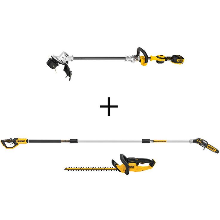 DEWALT 20V MAX Brushless Cordless String Trimmer with Bonus 8 in. 20V Pole Saw & 22 in. 20V Hedge Trimmer (Tools Only)