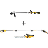 DEWALT 20V MAX Brushless Cordless String Trimmer with Bonus 8 in. 20V Pole Saw & 22 in. 20V Hedge Trimmer (Tools Only)